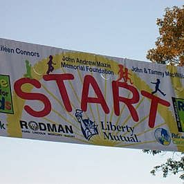 start link white banner with a sun in the background and sponsor logos for Rodman's Ride for Kids