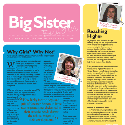 big sister bulletin winter 2008 edition