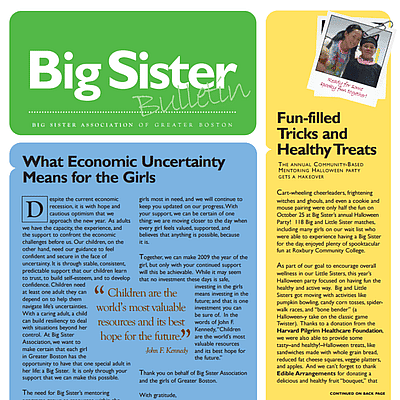 big sister bulletin fall 2008 edition