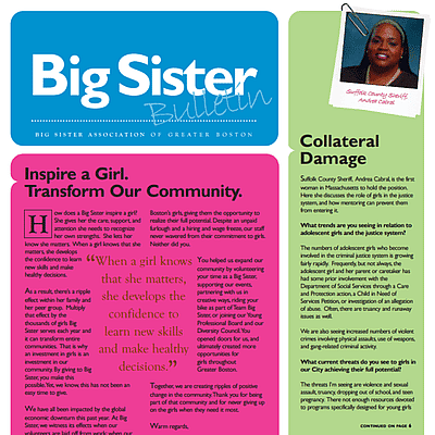 big sister bulletin fall 2009 edition