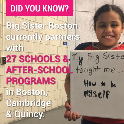 picture promoting the big sister on site mentoring program
