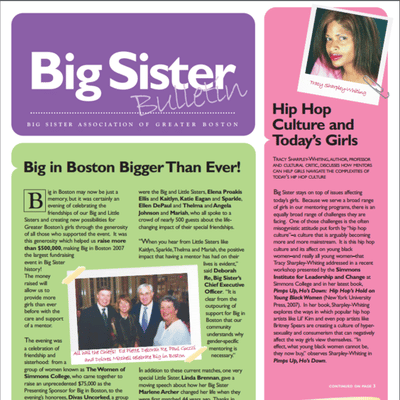 big sister bulletin fall 2007 edition