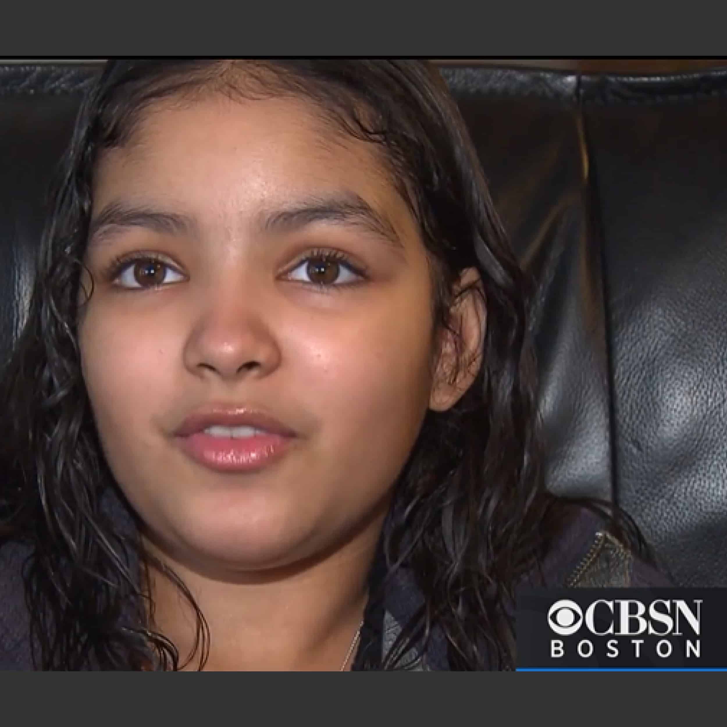 a young girls on CBSN Boston