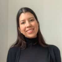 woman wearing a black turtleneck shirt